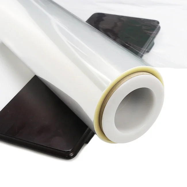 Wrapping Film Pla Biodegradable Food Packing Plastic Roll Lamin Polyethylene Transparent Pvc Film Soft Packaging Film 2 Roll