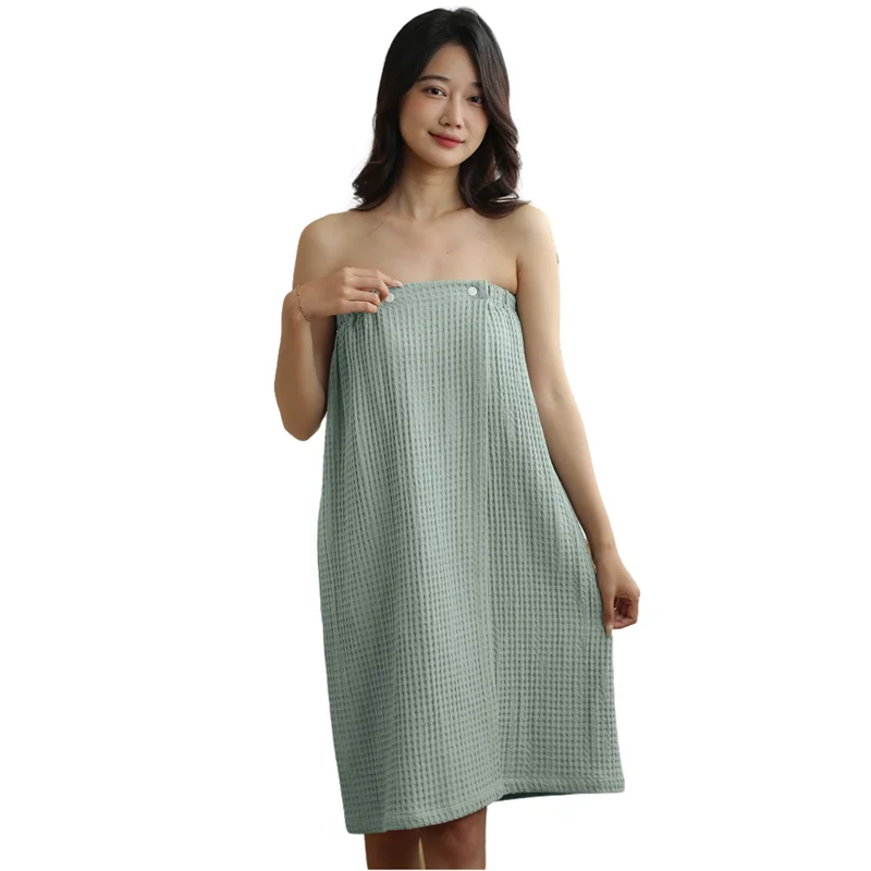 New Waffle Style Cotton Towel Bath Skirt Wrap Home Hotel Bath Dress 140x80cm Shower Sauna Spa Body Robe Towel