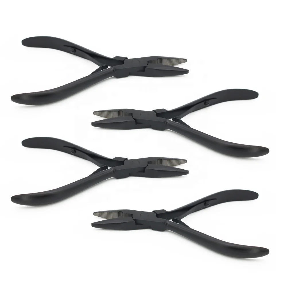 ARLANY Multi Functional Hair Extension Pliers with Teeth Weft Application Pliers Clamp Pliers for Micro Ring Link Bead