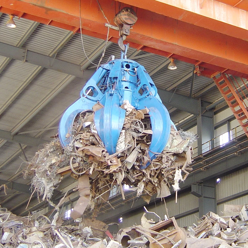 
Top factory different tons orange peel motor-hydraulic steel scrap grab bucket for crane 