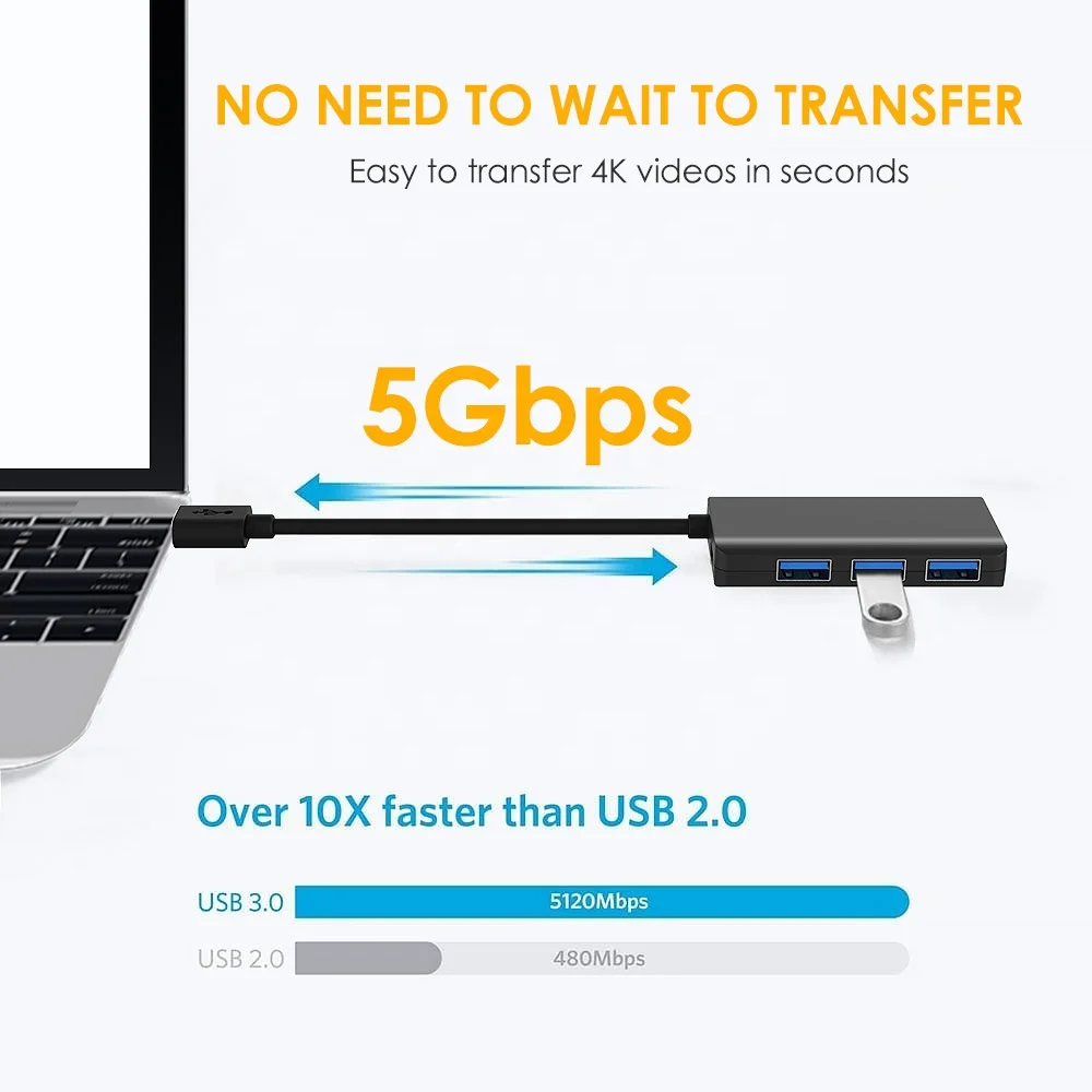 Лидер продаж 4 в 13 0 Usb-концентратор для быстрой зарядки Usb 3 порт передачи данных работы и