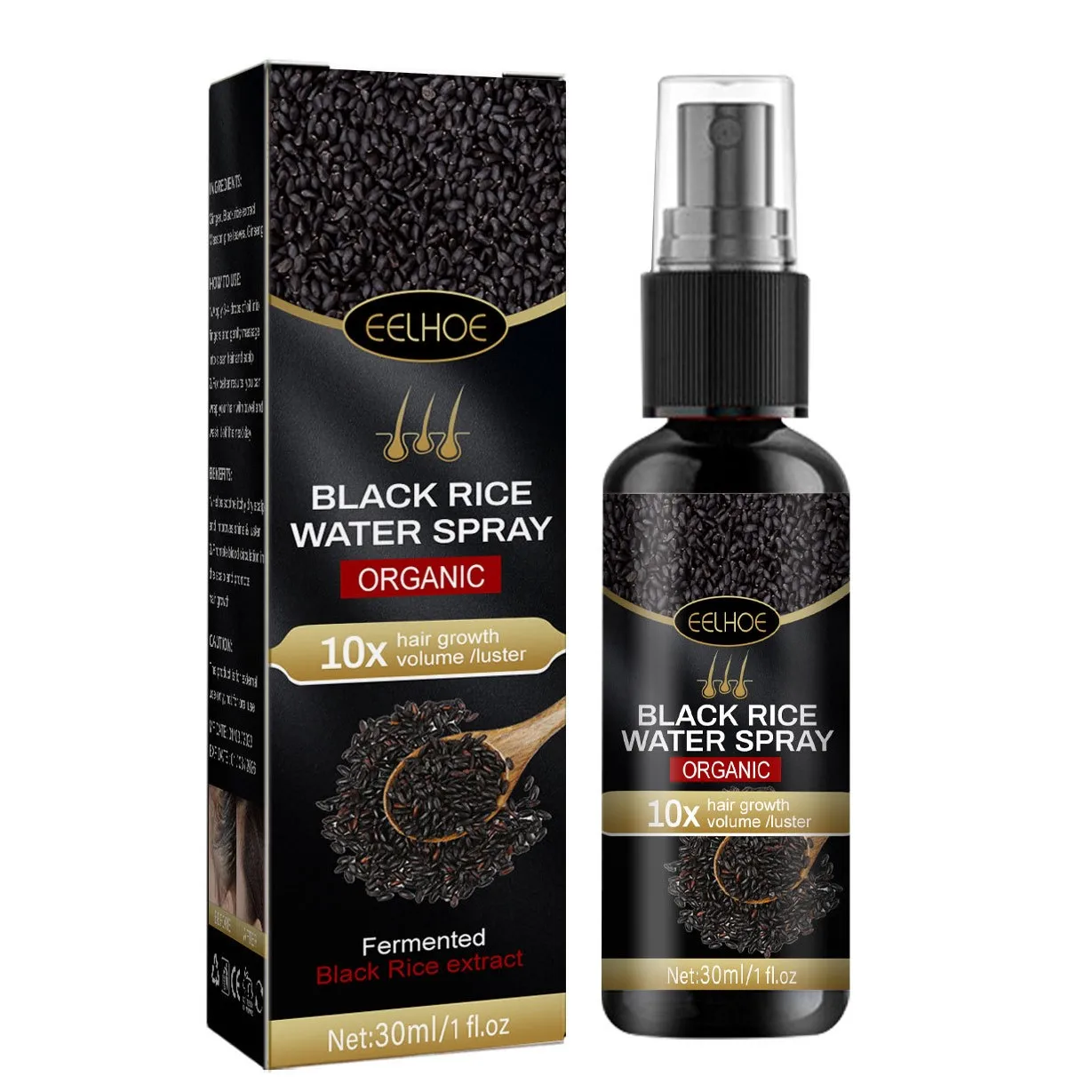 EELHOE Hair Growth Serum Natural Fast Hair Growth Oil Rice Water Hair Growth Spray