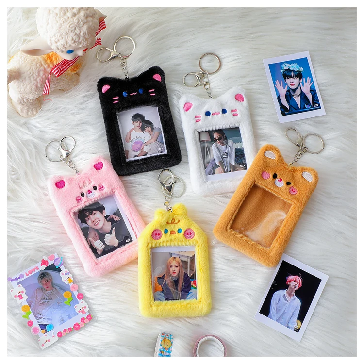 Custom Your Own Design Cute Korea Style Pvc Card Cover Case Kpop Photocard Holder Stars Photo Collect Card Holders