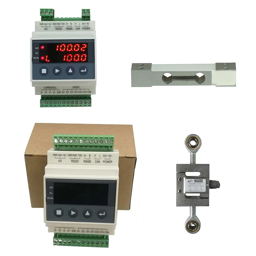 Guide Rail Type Loadcell Transmitter, IP65 DC24V Load Cell Weighing Indicator 1280Hz Sampling Frequency BST106-M60S(L)