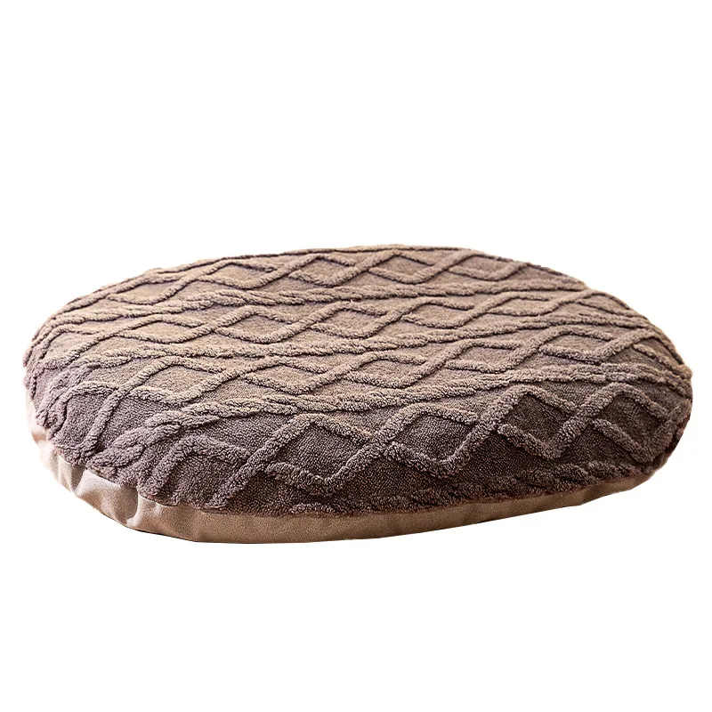 Soothing Warm Sleep Winter Plush New Round Pet Bed Padded Large Pet Bed