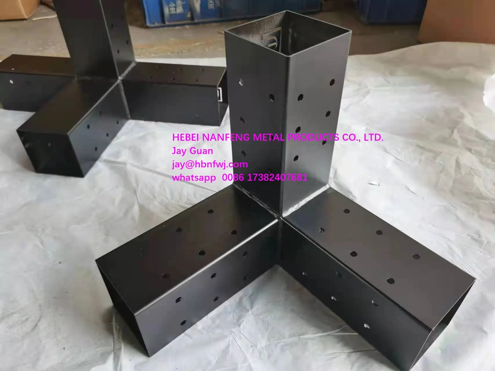 Brackets for pergola , Elevated Wood Stand Kit with Steel Brackets