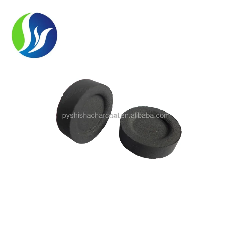 Wholesale Good Quality Black Round Pure Natural Hardwood Charcoal Round Shisha Hookah Charcoal