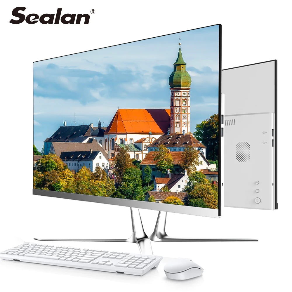 
SEALAN aio desktop pc 23.8inch i5-4300M led monitor wholesale 8GB RAM 480GB SSD 2.6GHz for gaming or cad hardware computer 
