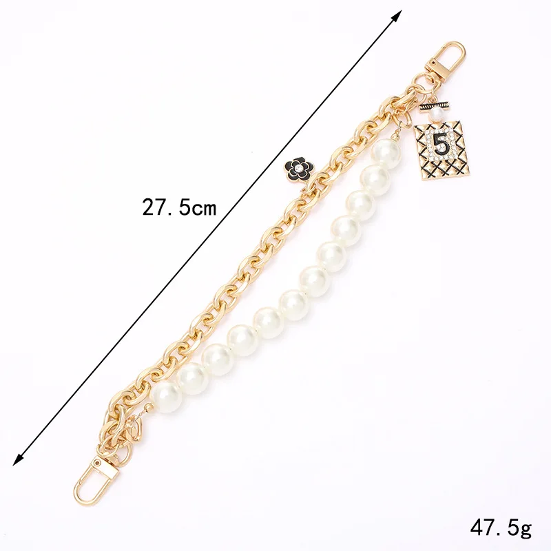 2024 Chain Link Fence Machine Gold Cuban Link  Gold Chain Plush Key  Waist   Pearl Handle Bags Chains Factory Offer