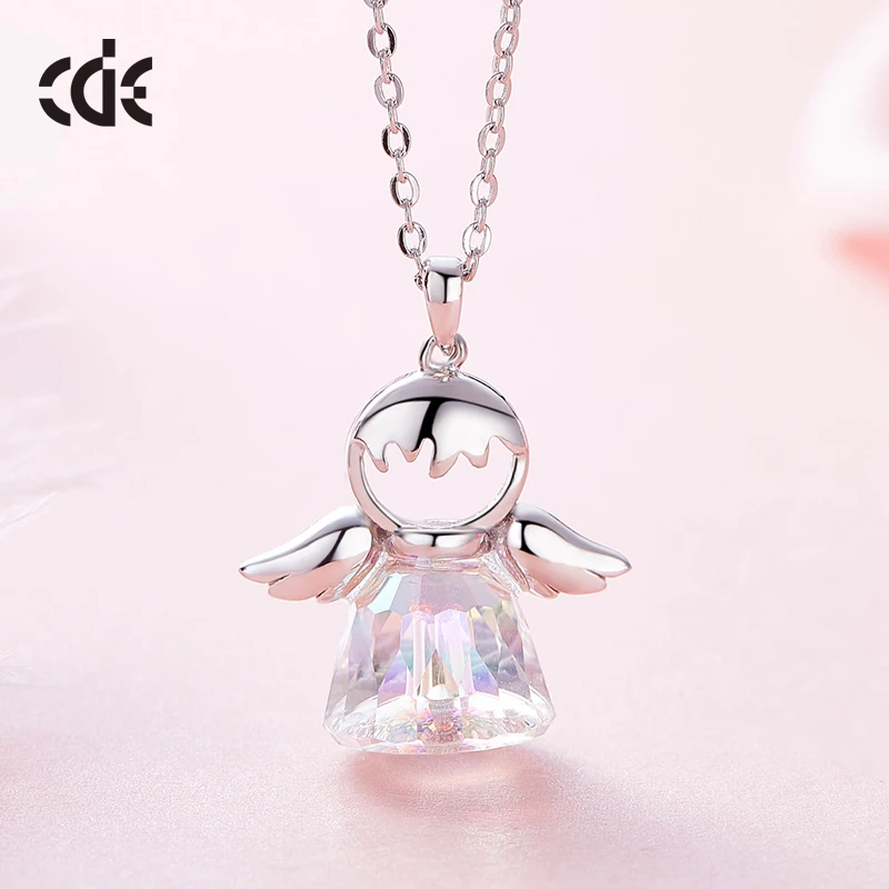 Manufacturer Minimalistic Crystal Fancy Necklace Silver Ladies Fashion Jewellery