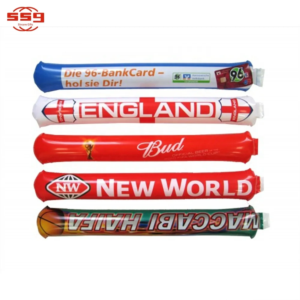 
Promotional Cheap High Quality PE Inflatable Cheering Stick, Bang Bang Cheer Spirit Stick, Thunder Stick 