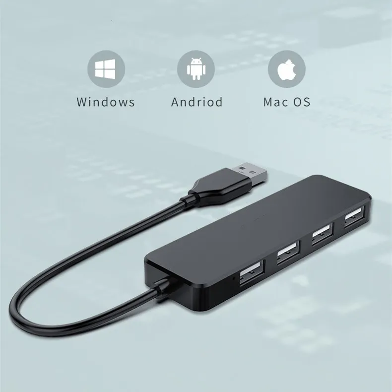 2021 высокоскоростная док-станция 4 в 1 с портами USB-концентратор