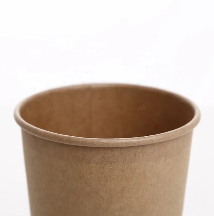 
Factory Price Disposable Kraft Paper Coffee Cup 