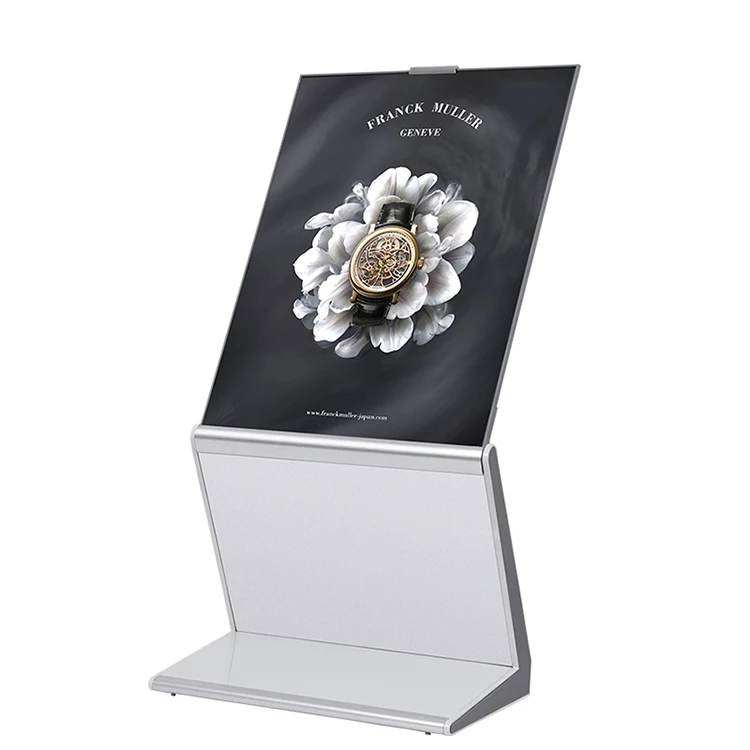 Высококачественный стеклянный держатель постера для бутика