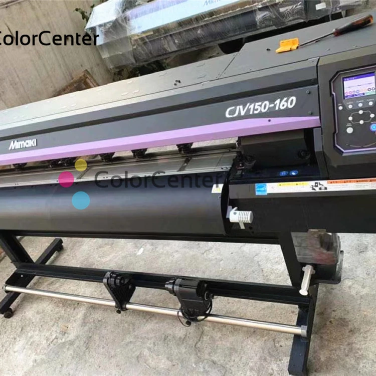 Used 90% new Mimaki CJV150-160 print and cut machine, CJV150-160 printer cutter with silver ink