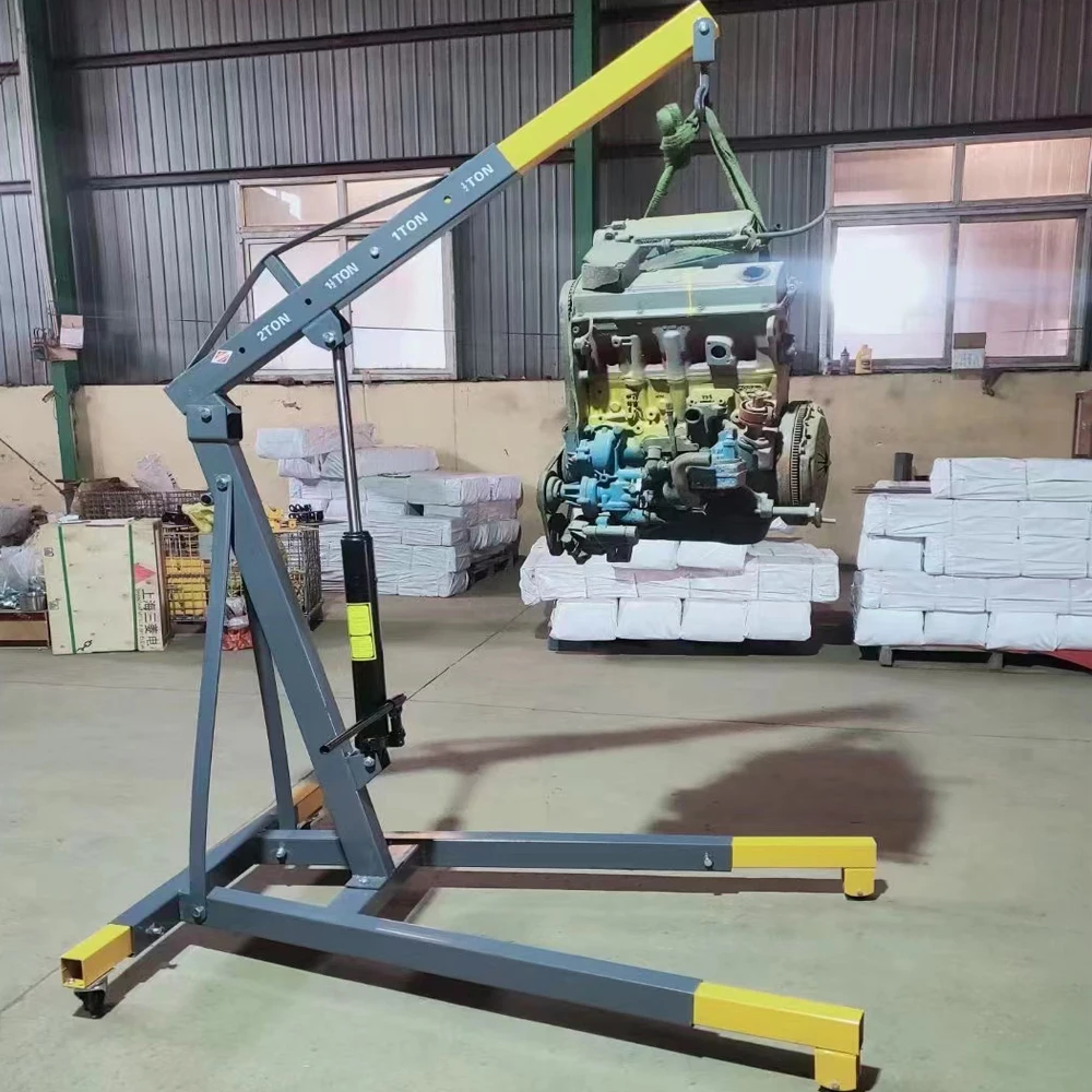 hot sale 2 ton Car Hydraulic Jack Engine Crane 2 Ton Folding Shop Crane