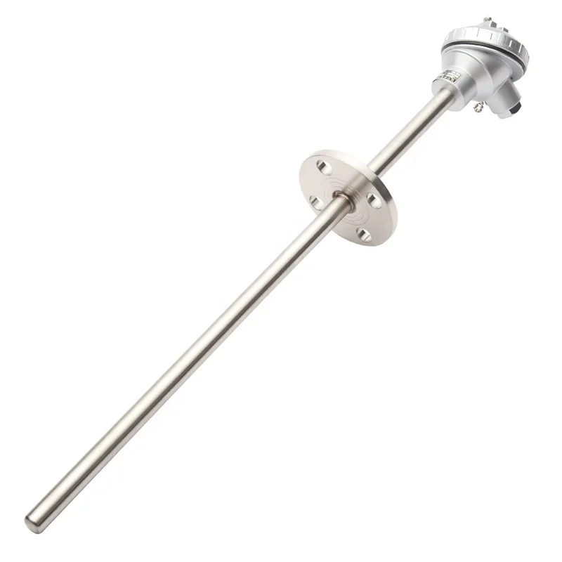 Manufacture Direct wrn 431 Flanged thermocouple k type temperature sensor DN50 type k thermocouple wire probe
