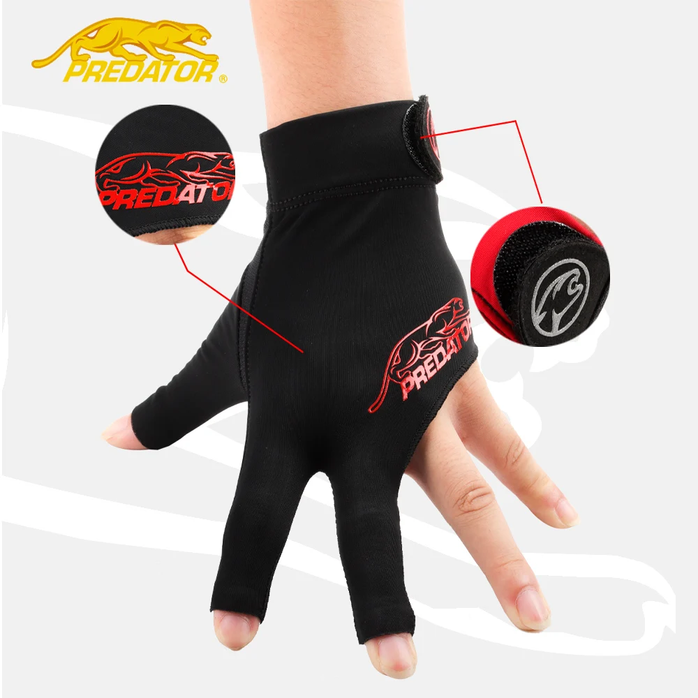 PREDATOR Billiard Gloves Non-slip Lycra Fabric Pool Gloves Snooker Glove Billiard Accessories