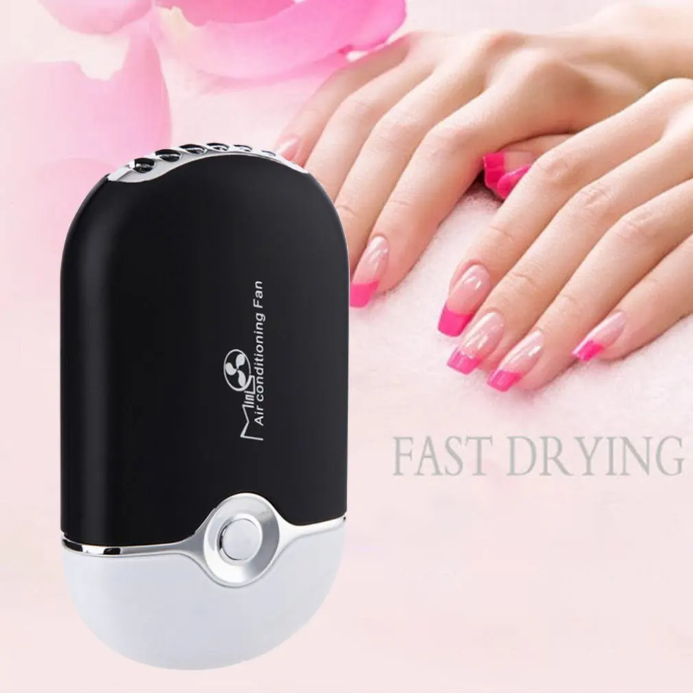 USB Mini Fan Air Conditioning Blower Quick Dryer For Eyelash Extension Nail Polish Rechargeable Quick Dry Pocket Cooling Fan