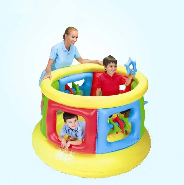 Надувной батут для прыжков детский зала безопасный маленький семейный дома и улицы