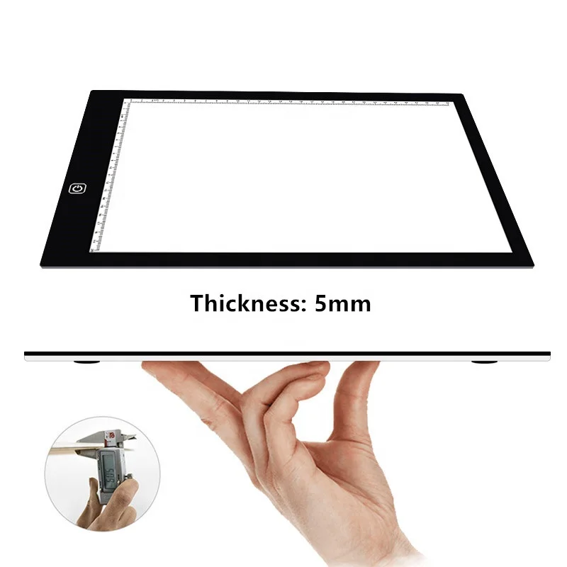
A0 A1 A2 A3 A4 LED Writing Drawing Tablet Tracing Pad OEM/ODM Acrylic Panel Light box High Brightness led drawing graphic board 