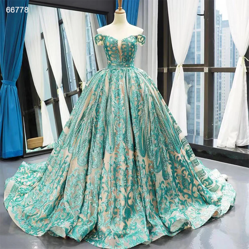 Jancember RSM66778 2021 Newest Design Royal Luxury Women Lady Elegant Wedding Dress Bridal Gown
