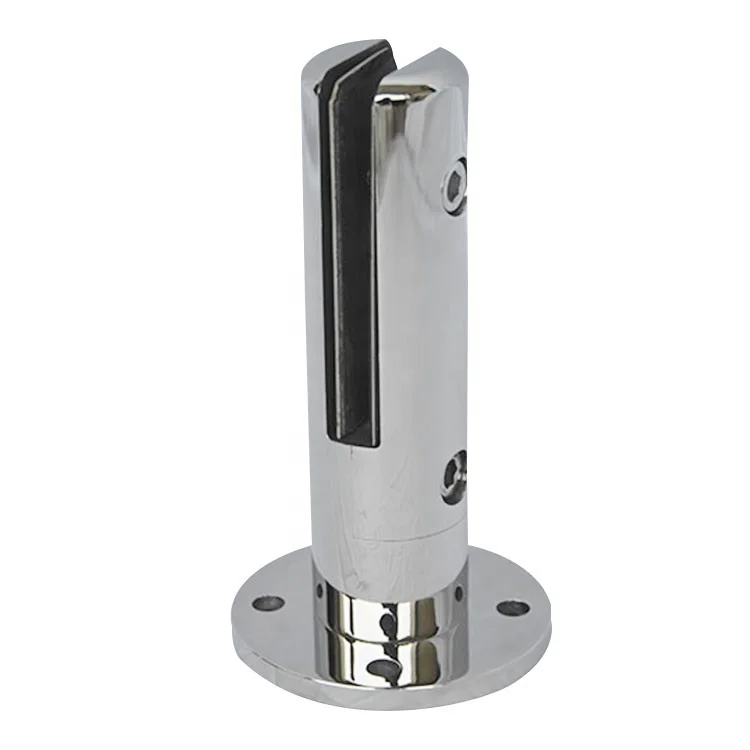 EKOO Pass CE Test Duplex 2205 Floor Mounted Canada Round Adjustable Pool Fence Glass Spigot