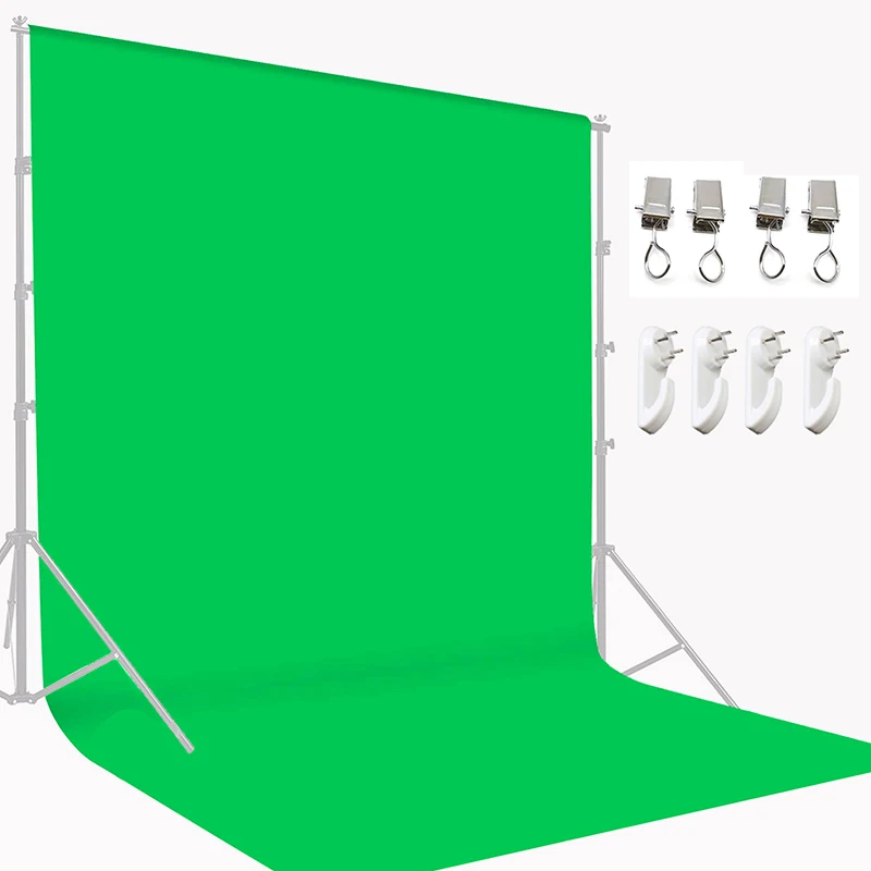 Factory Direct Sales High Quality Photo Equipment 3m *3mPhotography Studio Muslin Green Screen Background