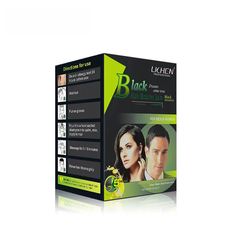 Lichen Black hair care shampoo product wholesales