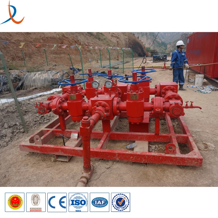 API 16C 10000psi 4 1/16  8 manual valves Choke Manifold And Kill Manifold