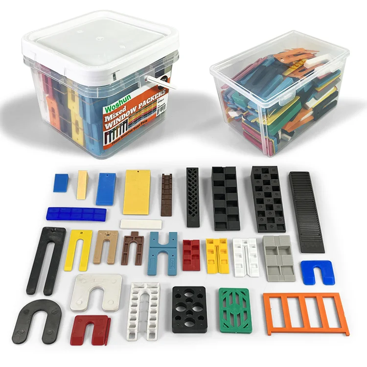 Higher Quality Hard Plastic Wedge Shims Construction Material Glazing Packers Spacers Composite Wedge Shim Plastic Window Packer