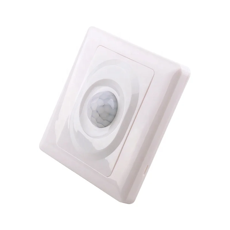 BS017 Indoor infrared wall PIR motion sensor detector light switch cover wired controller, pir sensor