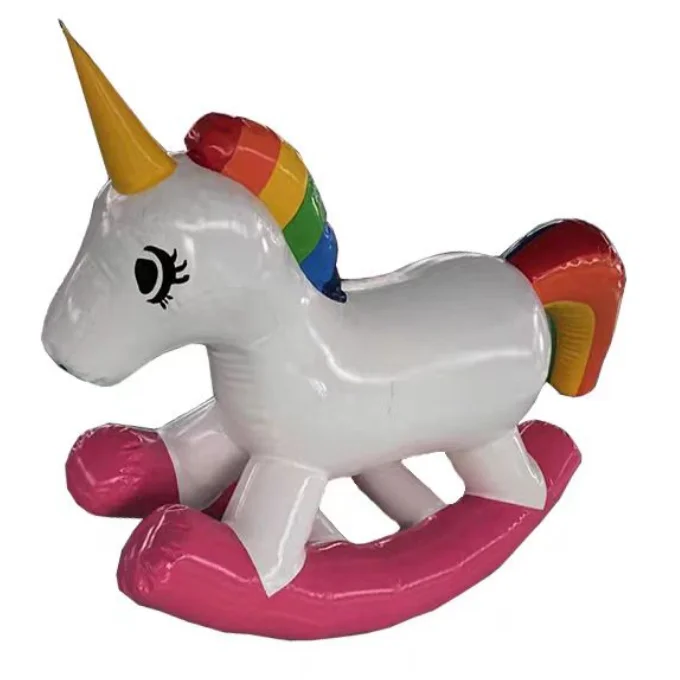 Hot selling commercial inflatable toy game kids favorite closed horse rocker toy wholesale small inflatable sport game