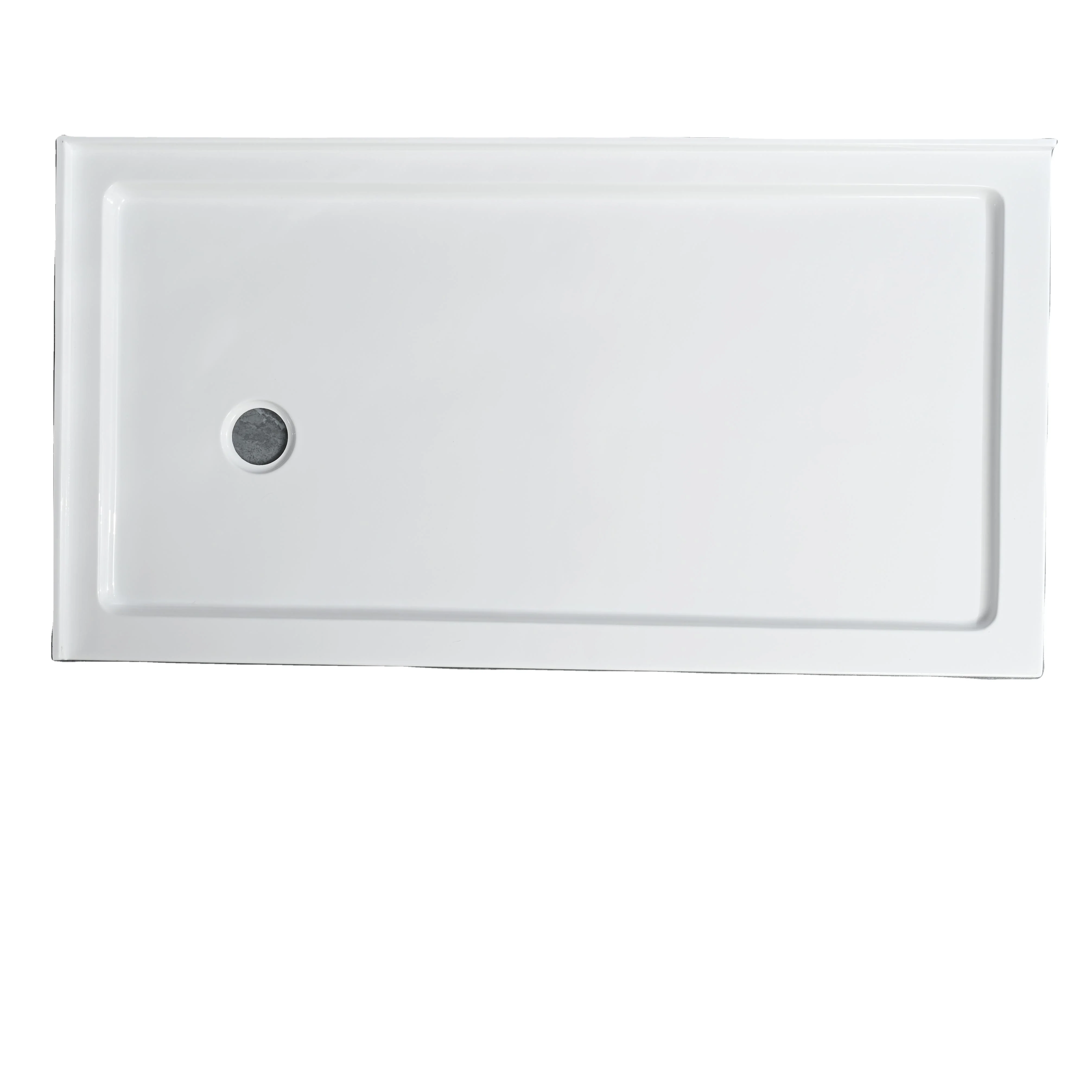 America Market Glossy Shower Base Cheap Price Square Shower Tray with Left Drain