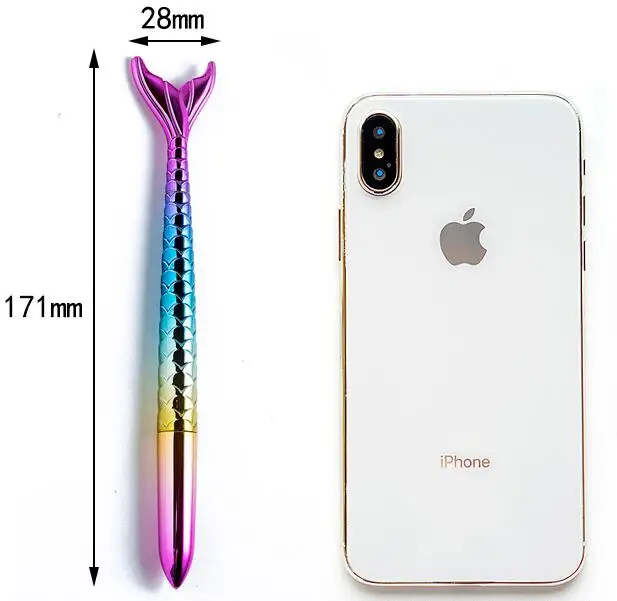 Creative Gradient 0.5mm Ballpoint Pen Kawaii Mermaid Pen Novelty 1mm Gel pen For Kids Gift School Office Stationery Supplies