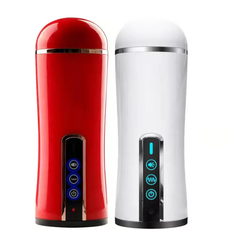 high quality Automatic Piston Telescopic Real Vagina Male Masturbator Cup Sex Moaning Perfume Flirting Sucking Sex Toys for  man