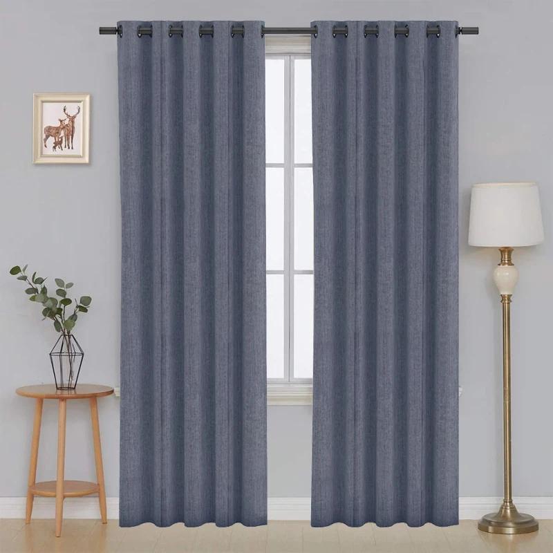 Hot Sale High Quality Custom Made Jacquard Eyelet Window Curtain