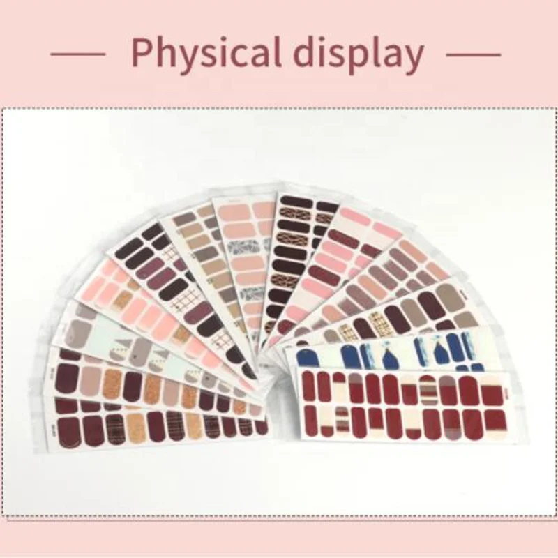 Wholesale Nail Stickers Designer Luxury Nail Stickers Non Toxic Full Cover Nail Art Kits Professional Set