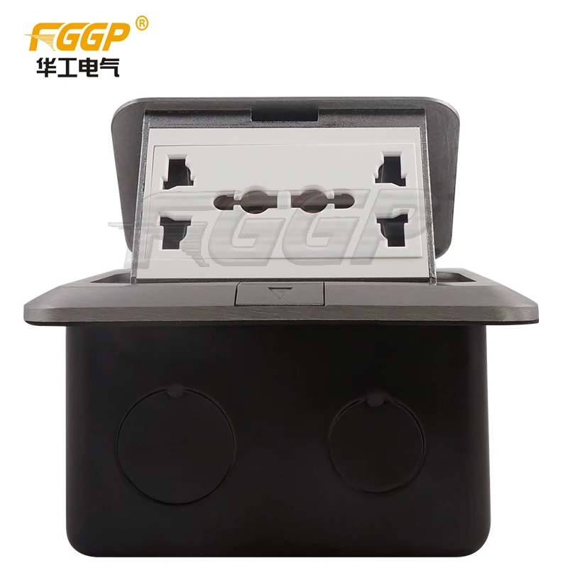 International type 2 gang pop up floor socket outlet box