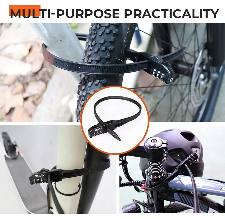 Anti-Theft Portable Cycling Accessory Cable Lock Number Lock Electric Scooter Cable Lock