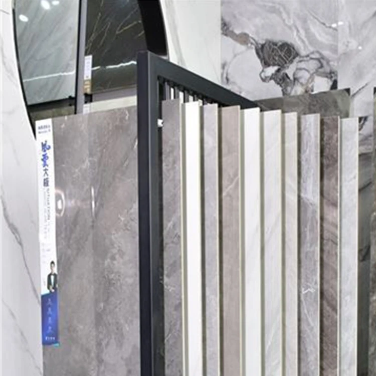 Kainice Customized Marble Slab Rock Plate Granite Stand Push Pull Out Stone Sample Showroom Sliding Tile Display Rack