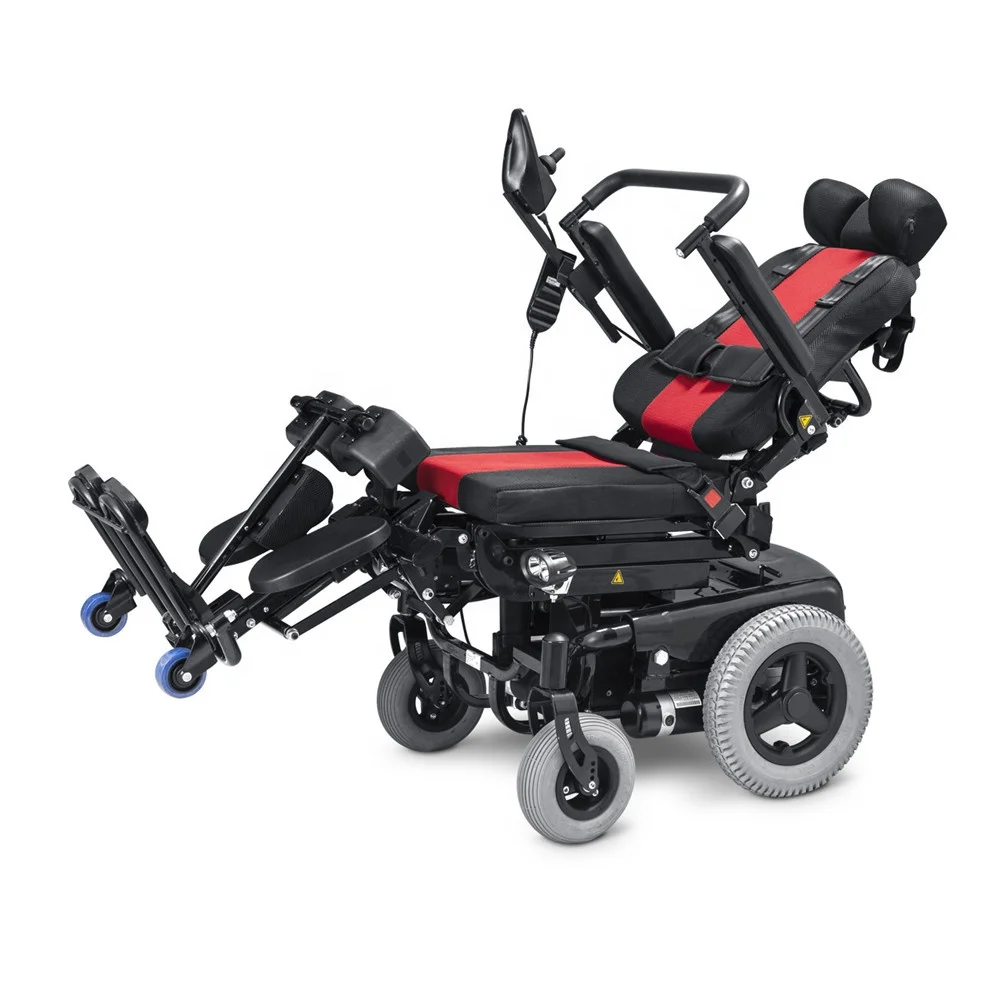 Multi function Handicapped Heavy Duty Reclining Standing Lifting Power Electric Wheelchair