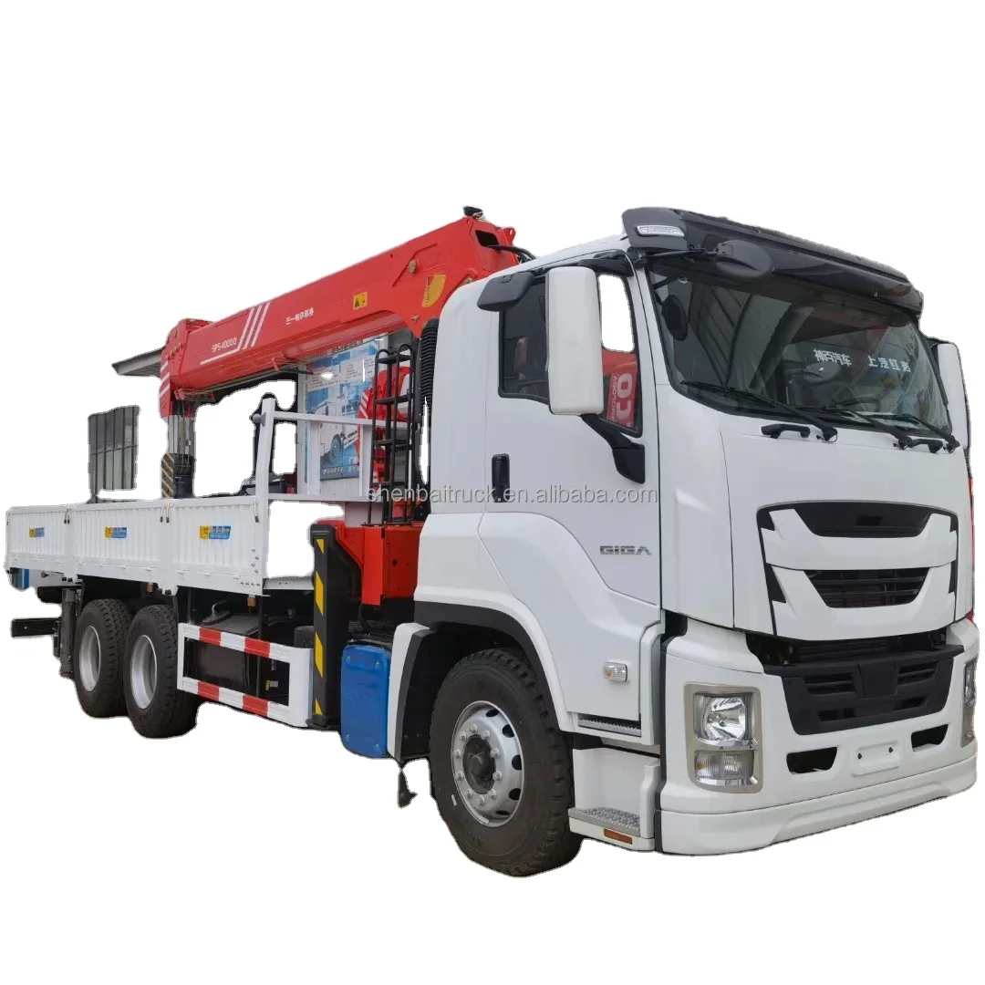 Новый 1SUZU 6x4 грузовой грузовик с краном Palfinger 10 тонн 12 14 16 гидравлический телескопический кран на продажу