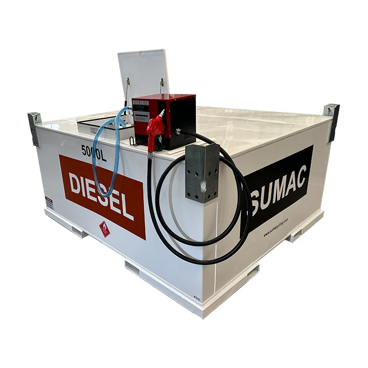 SUMAC AUTO Diesel Fuel & Gasoline Storage Tanks 243-2642 Gallon TransCube Transportable - Aviation Fueling Package