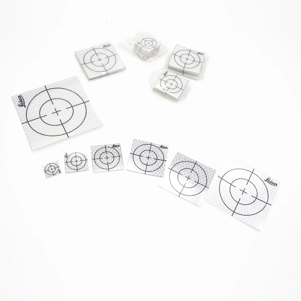 20 Pcs Reflector Sheet Reflective Tape Target Total Station 20/30/40/50/60/80/100mm