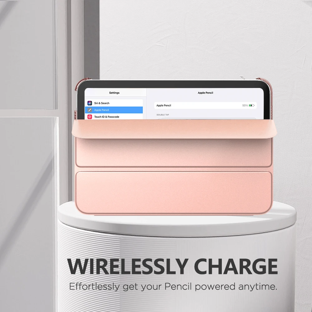 MoKo Slim Lightweight Hard Clear Back Shell Stand Cover Case Fit New iPad Mini 6 2021 (6th Generation, 8.3-inch)