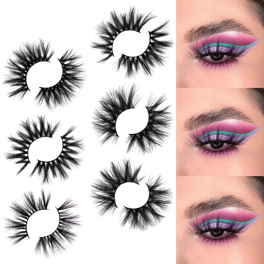 Wholesale dramatic 25mm mink eyelash vendor diamonds customized boxes packaging cases fluffy 5d mink eyelashes