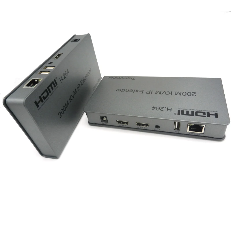  200 м через lan cat5e/cat6 ethernet кабель KVM HDMI USB удлинитель hdmi