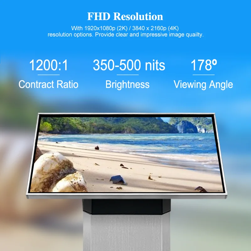 full hd 1080p pom video android digital media player 65 interactice kiosk