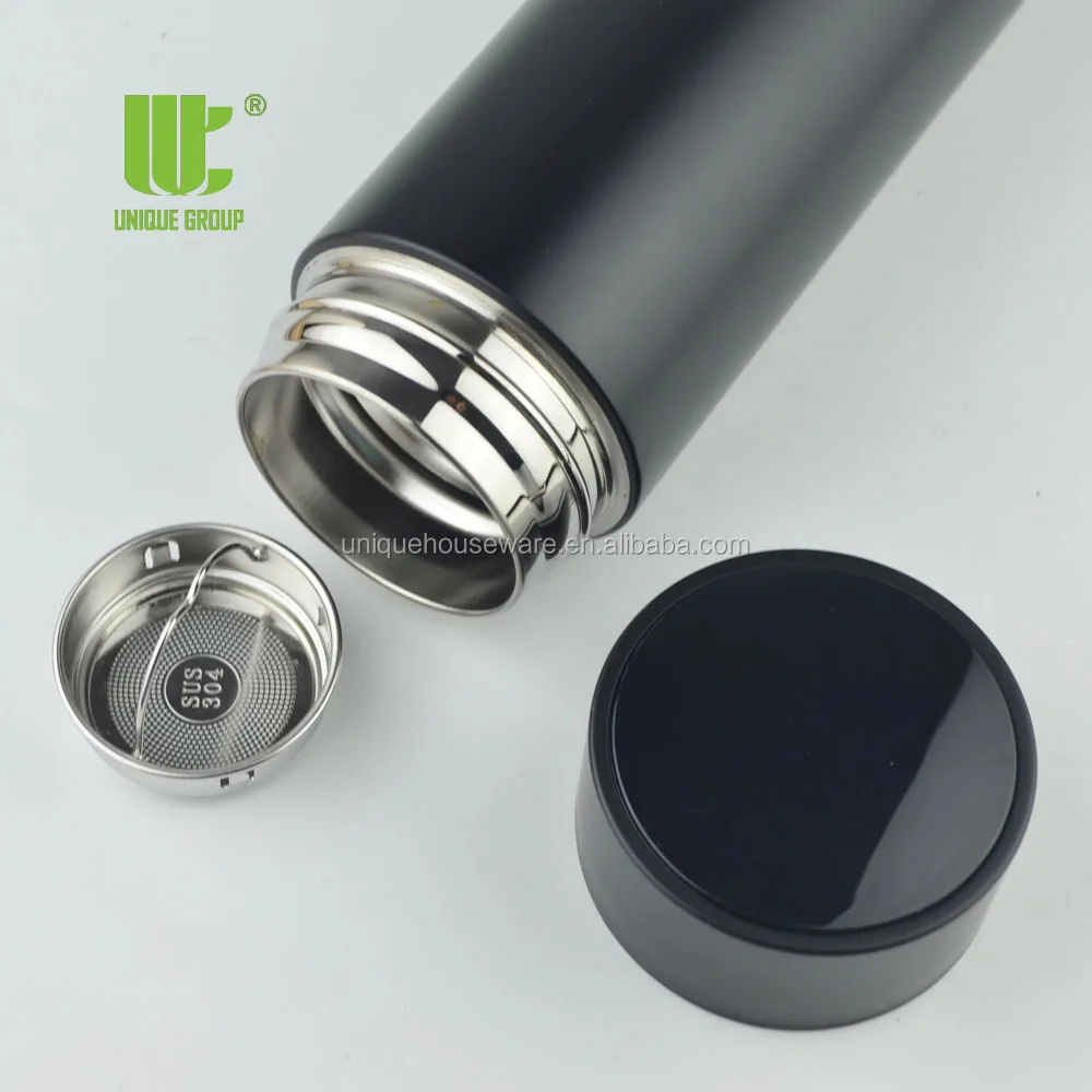 Unique Group Ready to Ship 450ml Keep Water Hot and Cold Custom Label Smart Thermal Tumbler with Infuser Water Bottles CLASSIC